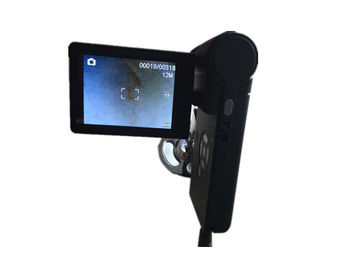 Kamera Dermatoskop Video Kecil Mikroskop Kulit Dan Rambut Resolusi Tinggi Gambar Dengan Layar Rotasi 3 Inch LCD