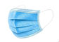 Masker Gelombang Biru Sekali Pakai PPE untuk COVID-19 Dengan Ukuran 17.5 * 9.5 cm 50 pcs / Box Digunakan di Tempat Non-medis