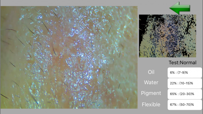 Umur Panjang Ringan Digital Skin Analyzer Kulit Moisture Checker Dengan Lensa UV