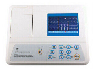 Digital elektrokardiograf Portabel EKG 12 lead Mesin 3 Channel