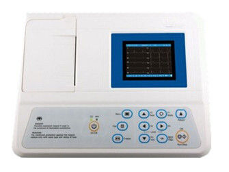320 * 240 3.5 Color Inch LCD 250 Kasus Storage EKG 12 Memimpin 50mm 1 Saluran Format Baterai Recording Rechargeable Ni-MH
