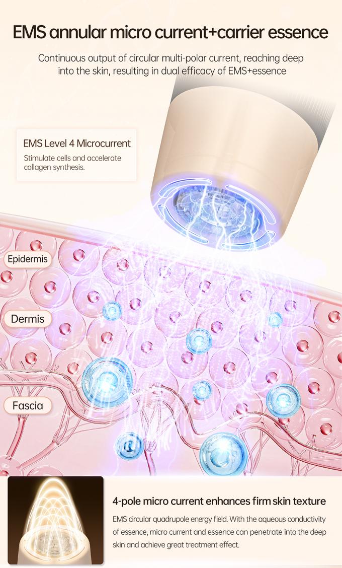 Terbaru 4-Pole EMS Automatcal Serum Applicator Hydra Pen H5 Wajah Kulit Derma Microneedling Pen Essence Kolagen Regenerasi 4