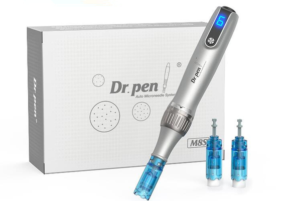 6 Kecepatan Untuk Rumah Komersial Micro Derma Pen dengan Titanium stainless dan fungsi auto-stop